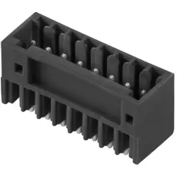 Pin header, 6 pole, pitch 2.5 mm, straight, black, 2439950000