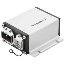 Module mounting, silver, screw mounting, for RJ45 connector, 2448840000