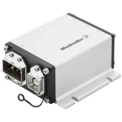Module mounting, silver, screw mounting, for RJ45 connector, 2448840000 - 1