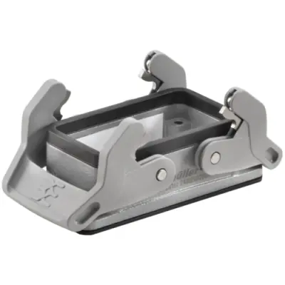 Surface mount housing, size B10, die-cast aluminum, cross bow locking, IP65, 2488580000 - 1