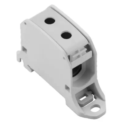 Potential distribution terminal, screw connection, 50 mm², 1 pole, 150 A, 8 kV, light gray, 2502530000 - 1