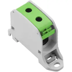 Potential distribution terminal, screw connection, 50 mm², 1 pole, 150 A, 8 kV, green, 2502550000