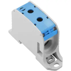 Potential distribution terminal, screw connection, 95 mm², 1 pole, 232 A, 8 kV, blue, 2502660000