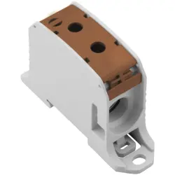 Potential distribution terminal, screw connection, 95 mm², 1 pole, 232 A, 8 kV, brown, 2502680000