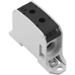 Potential distribution terminal, screw connection, 95 mm², 1 pole, 232 A, 8 kV, black, 2502690000