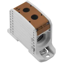 Potential distribution terminal, screw connection, 185 mm², 1 pole, 353 A, 8 kV, brown, 2502780000