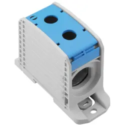 Potential distribution terminal, screw connection, 300 mm², 1 pole, 520 A, 8 kV, blue, 2502860000