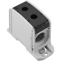 Potential distribution terminal, screw connection, 300 mm², 1 pole, 520 A, 8 kV, black, 2502890000