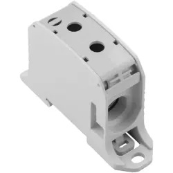 Potential distribution terminal, screw connection, 95 mm², 1 pole, 232 A, 8 kV, light gray, 2503090000