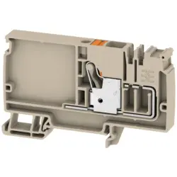 Supply terminal, push-in connection, 0.5-10 mm², 57 A, 8 kV, dark beige, 2503900000