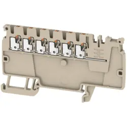 Supply terminal, push-in connection, 0.5-1.5 mm², 17.5 A, 6 kV, dark beige, 2503910000