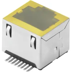 Socket, RJ45, 8 pole, solder connection, 2514600000