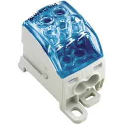 Potential distribution terminal, screw connection, 10-25 mm², 1 pole, 101 A, blue, 2518250000