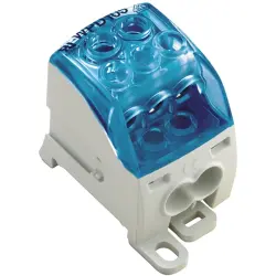 Potential distribution terminal, screw connection, 35 mm², 1 pole, 125 A, blue, 2518540000