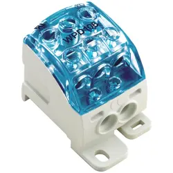 Potential distribution terminal, screw connection, 1 pole, 192 A, blue, 2518570000