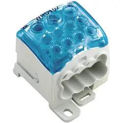 Potential distribution terminal, screw connection, 95 mm², 1 pole, 232 A, blue, 2521730000