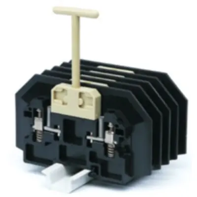 Disconnect/test-disconnect terminal block, screw connection, 1.5-6.0 mm², 30 A, 15 kV, black, 3835020000 - 1