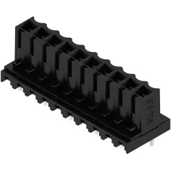 Socket header, 10 pole, pitch 3.5 mm, straight, black, 4342530000