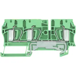 Protective conductor terminal, spring balancer connection, 0.5-6.0 mm², 3 pole, 480 A, 8 kV, yellow/green, 7904170000