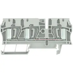 Through terminal block, spring balancer connection, 0.5-6.0 mm², 3 pole, 32 A, 8 kV, dark beige, 7904180000