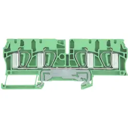 Protective conductor terminal, spring balancer connection, 0.5-6.0 mm², 4 pole, 480 A, 8 kV, yellow/green, 7904280000