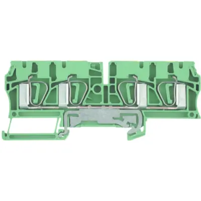 Protective conductor terminal, spring balancer connection, 0.5-6.0 mm², 4 pole, 480 A, 8 kV, yellow/green, 7904280000 - 1