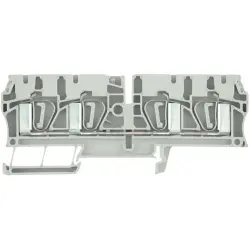 Through terminal block, spring balancer connection, 0.5-6.0 mm², 4 pole, 32 A, 8 kV, dark beige, 7904290000