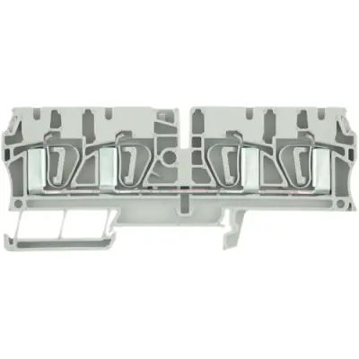 Through terminal block, spring balancer connection, 0.5-6.0 mm², 4 pole, 32 A, 8 kV, dark beige, 7904290000 - 1