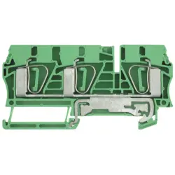 Protective conductor terminal, spring balancer connection, 0.5-10 mm², 3 pole, 720 A, 8 kV, yellow/green, 7907400000