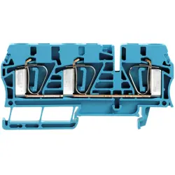 Through terminal block, spring balancer connection, 0.5-6.0 mm², 3 pole, 41 A, 8 kV, blue, 7907420000
