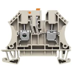 Disconnect/test-disconnect terminal block, screw connection, 0.5-4.0 mm², 32 A, 6 kV, dark beige, 7910210000
