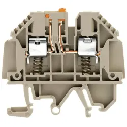 Disconnect/test-disconnect terminal block, screw connection, 0.5-4.0 mm², 32 A, 6 kV, dark beige, 7910390000