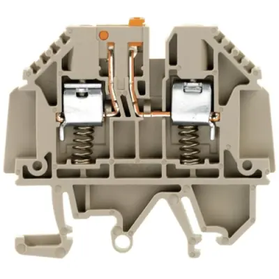 Disconnect/test-disconnect terminal block, screw connection, 0.5-4.0 mm², 32 A, 6 kV, dark beige, 7910390000 - 1