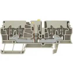 Disconnect/test-disconnect terminal block, spring balancer connection, 0.5-2.5 mm², 16 A, 6 kV, dark beige, 7920900000