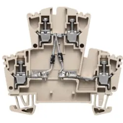 Component terminal block, screw connection, 0.5-4.0 mm², 10 A, 6 kV, dark beige, 8014670000