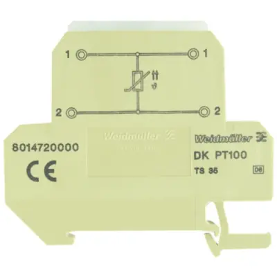 Component terminal block, screw connection, 0.5-4.0 mm², 10 A, beige/yellow, 8014720000 - 1