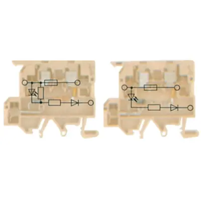 Fuse terminal block, 3 pole, 0.5-4.0 mm², 500 V, 6.3 A, 8146450000 - 1