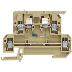 Fuse terminal block, 4 pole, 0.5-4.0 mm², 500 V, 6.3 A, 8215900000