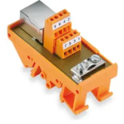 Transfer module, 8 pole, 1 A, 50 V, 8611320000, RS RJ45