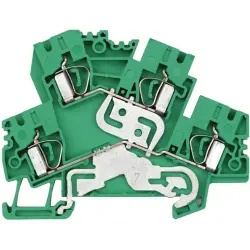 Multi level terminal block, spring balancer connection, 0.5-4.0 mm², 32 A, 8 kV, dark beige, 8671050000