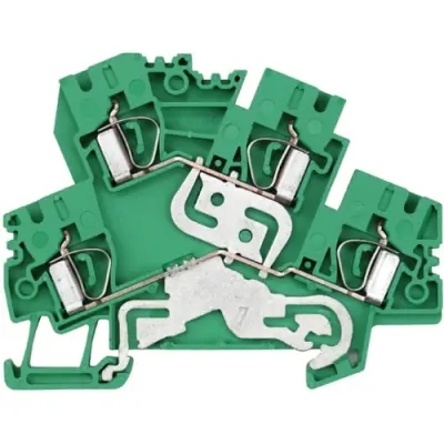 Multi level terminal block, spring balancer connection, 0.5-4.0 mm², 32 A, 8 kV, dark beige, 8671050000 - 1