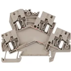 Multi level terminal block, spring balancer connection, 0.5-4.0 mm², 32 A, 8 kV, dark beige, 8709760000