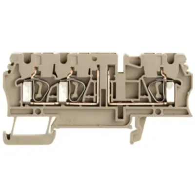 Disconnect/test-disconnect terminal block, spring balancer connection, 0.5-4.0 mm², 20 A, 6 kV, dark beige, 8728450000 - 1