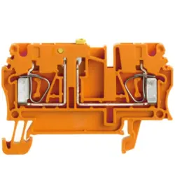 Disconnect/test-disconnect terminal block, spring balancer connection, 0.5-4.0 mm², 20 A, 6 kV, orange, 8731680000