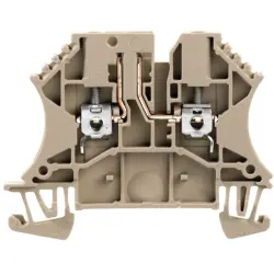 Disconnect/test-disconnect terminal block, screw connection, 0.5-4.0 mm², 20 A, 6 kV, dark beige, 8731700000