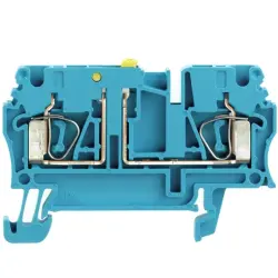 Disconnect/test-disconnect terminal block, spring balancer connection, 0.5-4.0 mm², 20 A, 6 kV, blue, 8731710000
