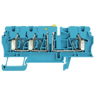 Disconnect/test-disconnect terminal block, spring balancer connection, 0.5-4.0 mm², 20 A, 6 kV, blue, 8731730000 - 1