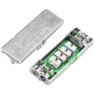 FO connector, IDC connection, (W x H x D) 112 x 20 x 37 mm, silver, 8808410000 - 1