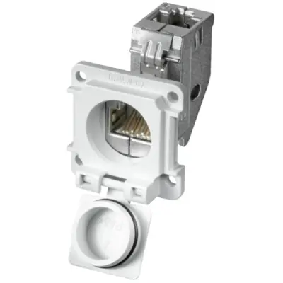 Modular adapter, RJ45 socket to RJ45 socket, angled, Cat 6, 8829440000 - 1