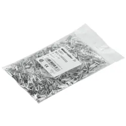 Uninsulated wire end ferrule, 1.5 mm², 12 mm long, DIN 46228-1, silver, 9004060000
